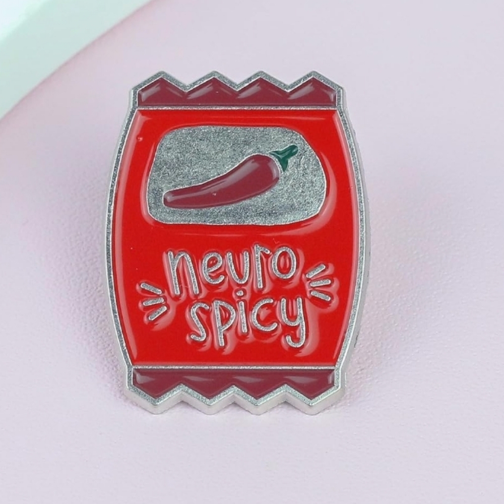Red 'Neuro Spicy' Chili Pin
